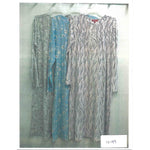 Load image into Gallery viewer, BULK BUY - Women's Micropolar Printed Long Sleeve Gown with Lace Trim (6-Pack or 3-Pack)