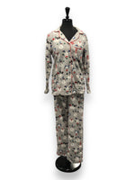 Load image into Gallery viewer, BULK BUY - Women's Two Piece Plush Micropolar Notched Collar Pajama Set (Gift Packaged)(6-Pack)