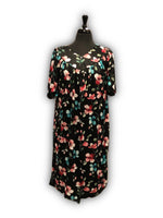 Load image into Gallery viewer, BULK BUY - Women's Polyester Printed Short Caftans with V-Yoke (6-Pack)