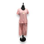 Load image into Gallery viewer, Women's Two Piece Cotton Jersey Knit Capri Pajama Set