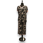 Load image into Gallery viewer, Women's Peached Jersey Knit Pajama Set with Lace Trim & Satin Bow