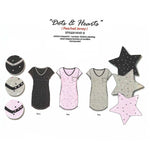 Load image into Gallery viewer, Women's Peached Jersey Shirttail Sleep Shirt with Heart Buttons