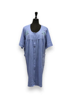 Load image into Gallery viewer, BULK BUY - Women's Poly Cotton Button-Up Duster with Short Sleeves & Side Pockets (8-Pack)