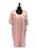 Load image into Gallery viewer, BULK BUY - Women's Poly Cotton Button-Up Duster with Short Sleeves & Side Pockets (8-Pack)