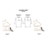 Load image into Gallery viewer, Women's Velour 34'' Sweatshirt with Cuffs & Side Slits