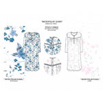 Load image into Gallery viewer, BULK BUY - Women's Micropolar Printed Long Sleeve Gown with Lace Trim (6-Pack or 3-Pack)