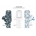 Load image into Gallery viewer, BULK BUY - Women's Two Piece V Neck Micropolar PJ Set with Long Sleeves - GIFT PACKAGED (6-Pack)