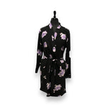 Load image into Gallery viewer, Women's Peached Jersey Knit Kimono Robe with Lace Trim & Belt