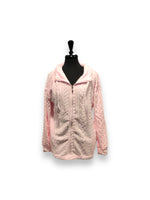 Load image into Gallery viewer, Women's Embossed Cable Texture Full Zip Jacket with Mock Neck & Side Pockets