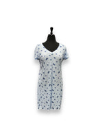 Load image into Gallery viewer, Women's Poly Spandex Ribbed Flutter Sleepshirt with Merrow Edging