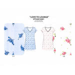 Load image into Gallery viewer, Women's Poly Spandex Ribbed Flutter Sleepshirt with Merrow Edging