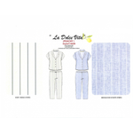 Load image into Gallery viewer, Women's Two Piece Peached Jersey Notched Collar Capri Set