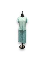 Load image into Gallery viewer, Women's Two Piece Peached Jersey Capri Set with Crew-Neck