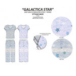 Load image into Gallery viewer, Women's Two Piece Hacci Sweater Knit Dolman Capri Set with Star Studs & Wide-Leg Pants