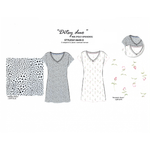 Load image into Gallery viewer, Women's Poly Spandex Ribbed Sleepshirt with Picot & Merrow Edging