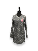 Load image into Gallery viewer, Women's Micropolar Sleep Shirt with 1/2 Placket & Picot Edging