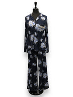 Load image into Gallery viewer, Women's Peached Jersey Knit Notched Collar PJ Set