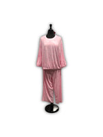 Load image into Gallery viewer, Women's Two Piece Peached Jersey Knit Capri Set with 3/4 Sleeve Top