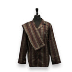 Load image into Gallery viewer, Men's Two Piece Poly Cotton Pajama Set with Matching Pants