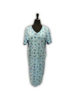 Load image into Gallery viewer, Women's 100% Cotton Mid-Length Nightgown with Pattern