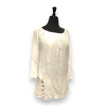 Load image into Gallery viewer, Women's 3/4 Sleeve Airflow Blouse with String Ties & Buttons