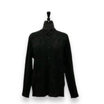 Load image into Gallery viewer, Women's Long Sleeve Button Up Acrylic Cardigan Sweater with Zig Zag Knitted Pattern