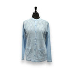 Load image into Gallery viewer, Women's Long Sleeve Button Up Acrylic Cardigan Sweater with Zig Zag Knitted Pattern