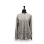 Load image into Gallery viewer, Women's Long Sleeve Button Up Acrylic Cardigan Sweater with Zig Zag Knitted Pattern