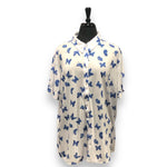 Load image into Gallery viewer, Women's Button-Down Blouse with Notched Collar