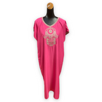 Load image into Gallery viewer, Women's Cotton Budget Friendly Everyday Hamsa Caftans