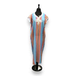 Load image into Gallery viewer, Women's Cotton Budget Friendly Everyday Multicolor & V-Pattern Caftans