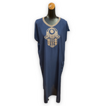 Load image into Gallery viewer, Women's Cotton Budget Friendly Everyday Hamsa Caftans