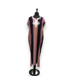 Load image into Gallery viewer, Women's Cotton Budget Friendly Everyday Multicolor & V-Pattern Caftans