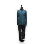 Load image into Gallery viewer, Men's Two Piece Peached Jersey Knit Set with Long Sleeves & Jogger Pants - GIFT PACKAGED