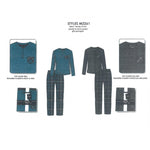 Load image into Gallery viewer, Men's Two Piece Peached Jersey Knit Set with Long Sleeves & Jogger Pants - GIFT PACKAGED