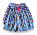Load image into Gallery viewer, BULK BUY - Men's 100% Cotton Plaid Underwear - Boxer Briefs (Assorted 3-Pack)