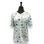 Load image into Gallery viewer, Women's Two-Tone V-Neck T-Shirts