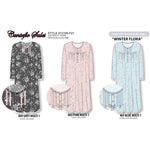 Load image into Gallery viewer, Women's Long Sleeve Peachy Gown with Tucks & Lace Trim