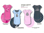 Load image into Gallery viewer, Jersey Knit Crew Neck Sleepshirt w Screenprint