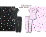 Load image into Gallery viewer, Peached Jersey Capri PJ Set w Crew Neck & Placket