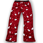 Load image into Gallery viewer, Women's Long Plush Micropolar Pants with Ribbed Waistband & Twill Taping