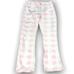 Load image into Gallery viewer, Women's Velour Long Bell Bottom Pants in Checker Print