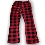 Load image into Gallery viewer, Women's Velour Long Bell Bottom Pants in Checker Print