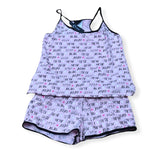 Load image into Gallery viewer, Women's Two Piece Cotton Jersey Knit Boxer Set with Short Cami