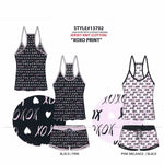 Load image into Gallery viewer, BULK BUY - Women's Two Piece Cotton Jersey Knit Boxer Set with Short Cami (6-Pack)