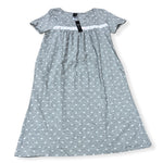 Load image into Gallery viewer, Women's Cotton Jersey Knit Short Sleeve Gown with Lace Ribbon