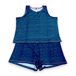 Load image into Gallery viewer, Women's Peached Jersey Boxer Set with Tank Top