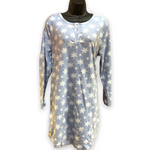 Load image into Gallery viewer, Women's Micropolar Printed Sleep Shirt with 1/2 Placket
