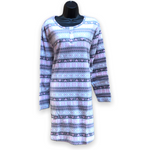 Load image into Gallery viewer, Women's Micropolar Printed Sleep Shirt with 1/2 Placket
