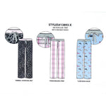 Load image into Gallery viewer, BULK BUY - Women's Micropolar Printed Sleep Pants with Rib Waistband (6-Pack or 3-Pack)
